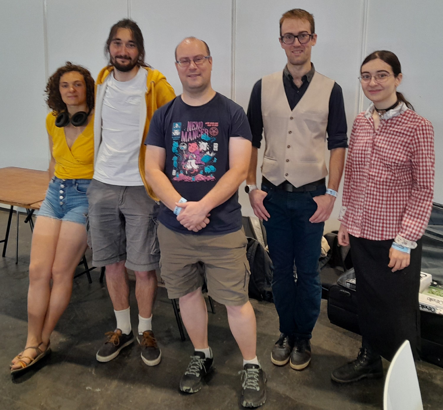 L'équipe des animateurs du stand