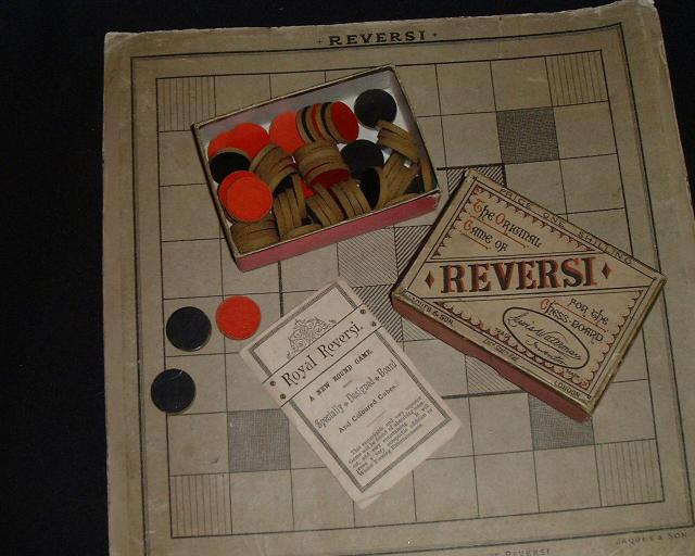 Reversi Waterman. Le jeu royal et original du Reversi : l'une des deux premières éditions de 1882.