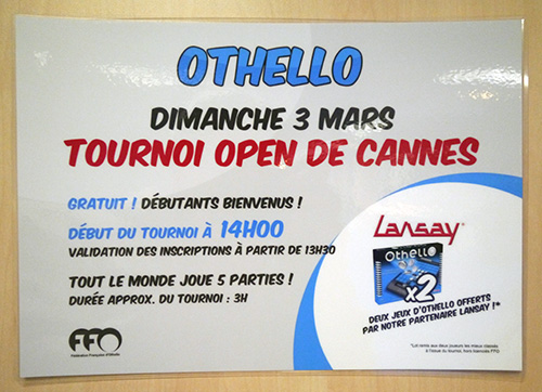 L'affichette du tournoi