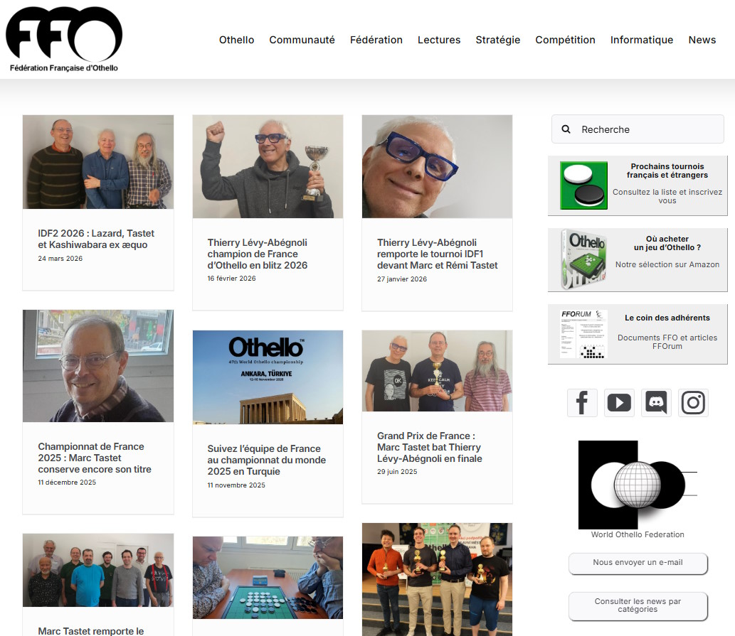 Site de la FFO en 2026