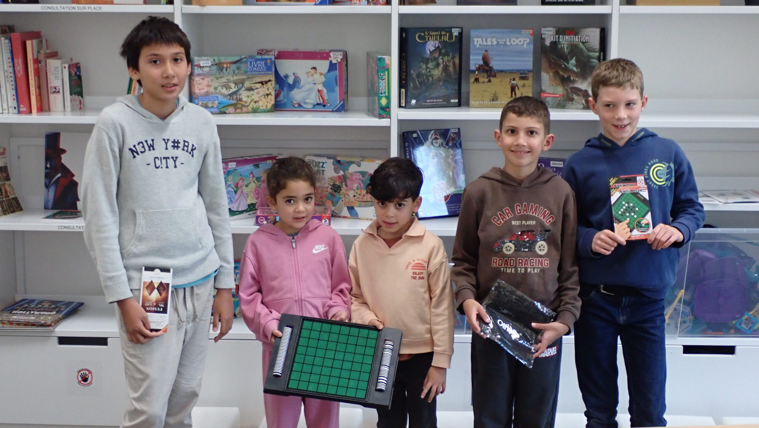 Remi, Mila, Camille, Kenan, Théophane